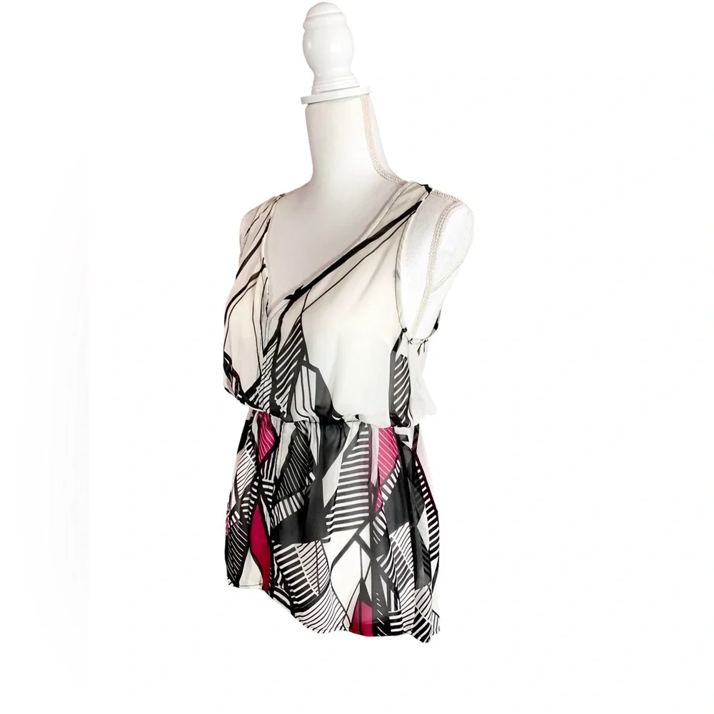 ๐Host Pick๐ Boutique Boho Sheer Lightweight Tunic Blouse Size Small - Picture 3 of 4
